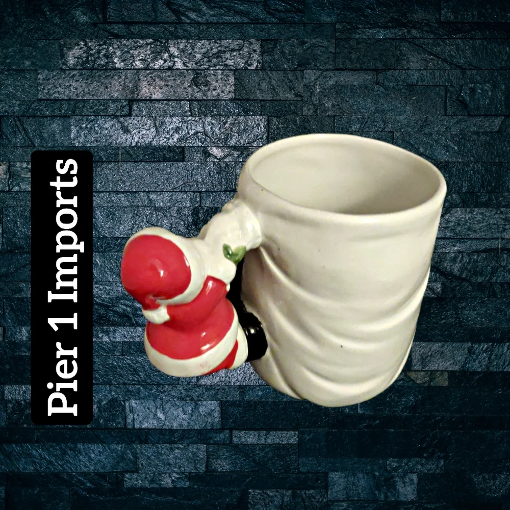 👣4/$20. Pier 1 Imports ~ Christmas Santa Cup